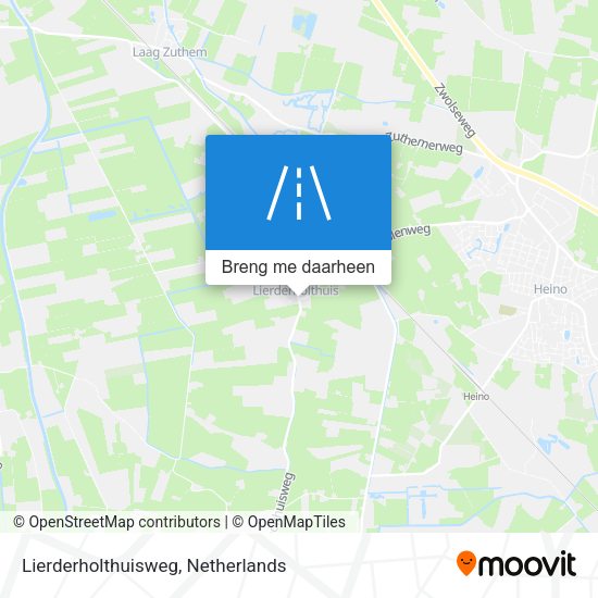 Lierderholthuisweg kaart