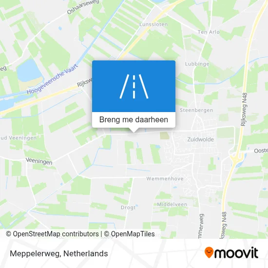 Meppelerweg kaart