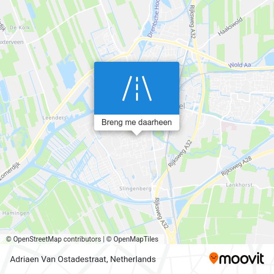 Adriaen Van Ostadestraat kaart