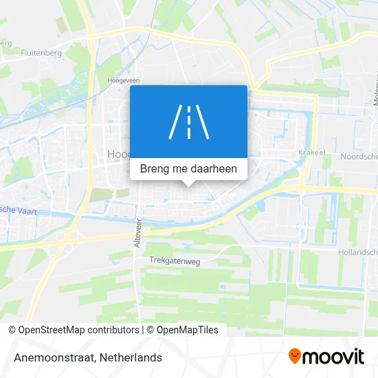 Anemoonstraat kaart