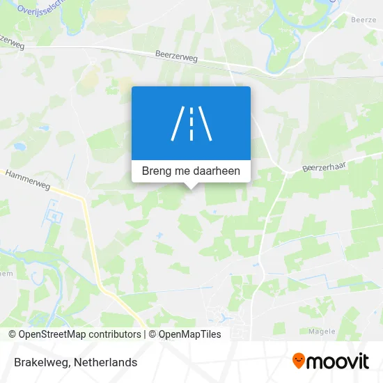 Brakelweg kaart