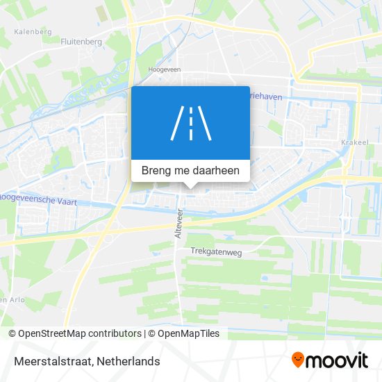 Meerstalstraat kaart