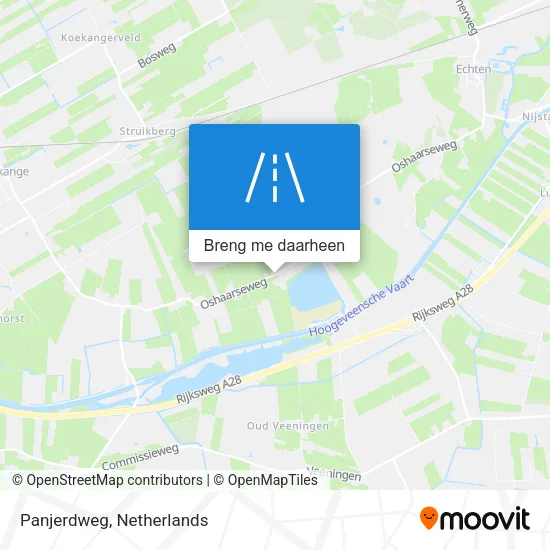 Panjerdweg kaart
