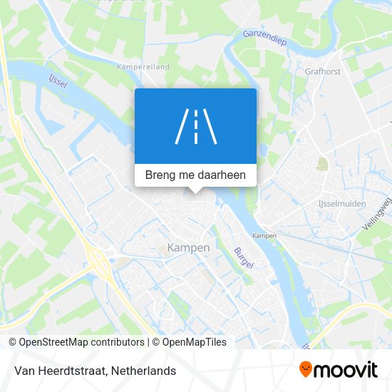 Van Heerdtstraat kaart