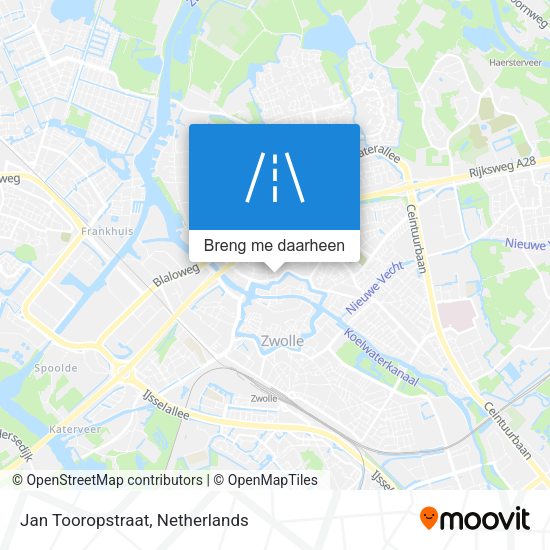 Jan Tooropstraat kaart