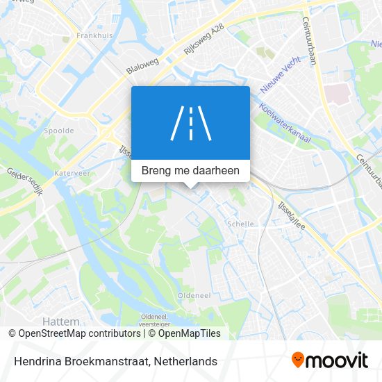 Hendrina Broekmanstraat kaart