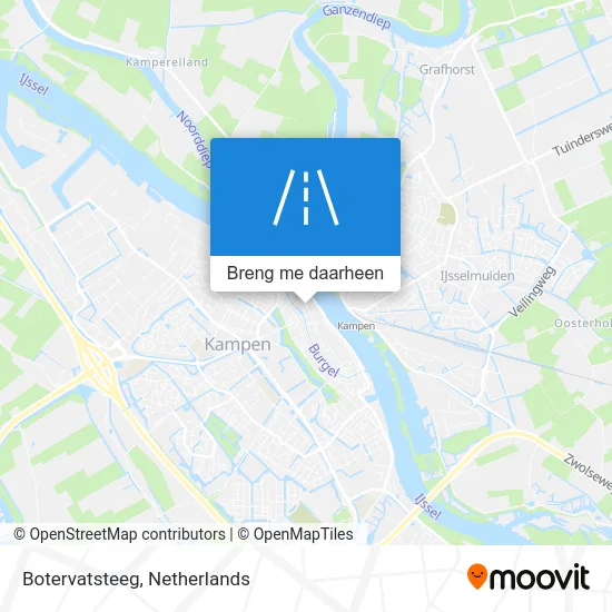 Botervatsteeg kaart