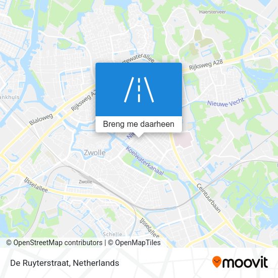 De Ruyterstraat kaart