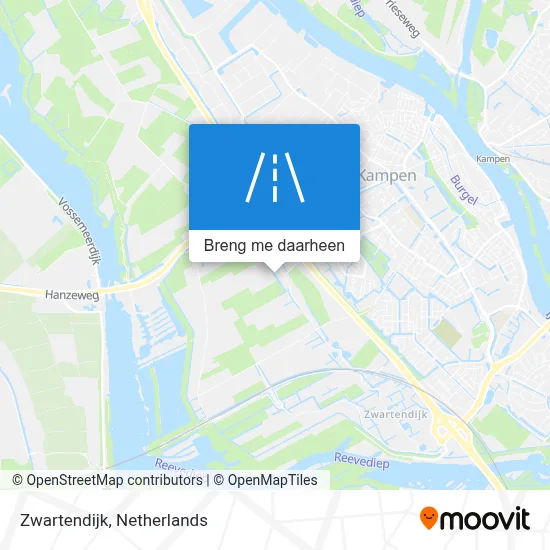 Zwartendijk kaart