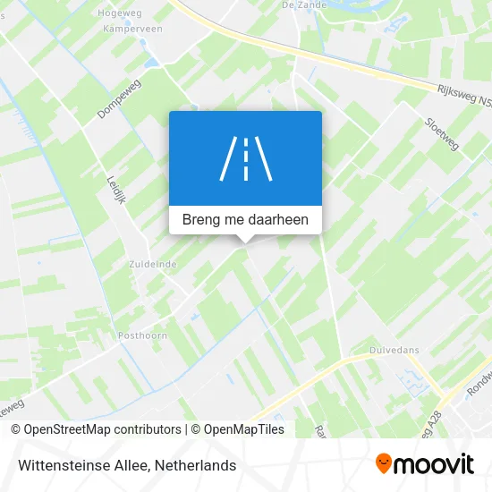 Wittensteinse Allee kaart