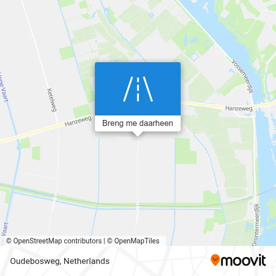 Oudebosweg kaart