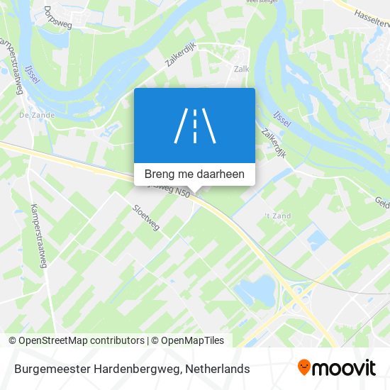 Burgemeester Hardenbergweg kaart