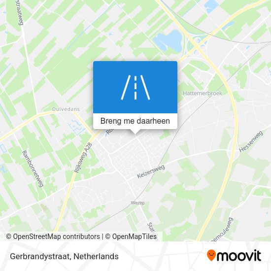 Gerbrandystraat kaart
