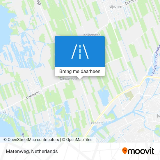 Matenweg kaart