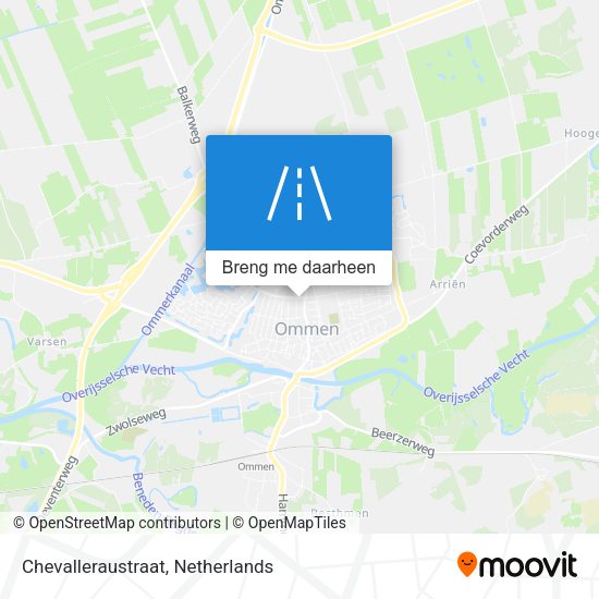 Chevalleraustraat kaart