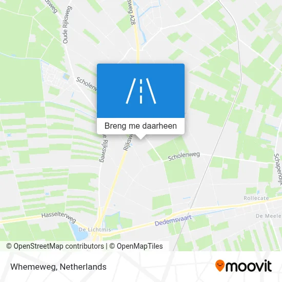 Whemeweg kaart