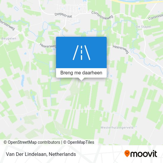 Van Der Lindelaan kaart
