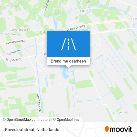 Raveslootstraat kaart