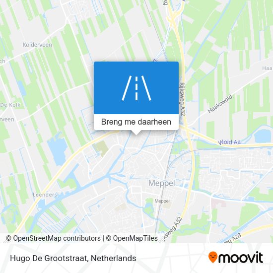 Hugo De Grootstraat kaart