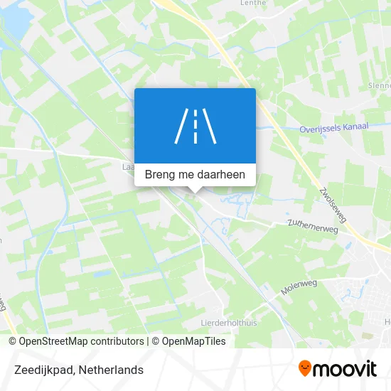 Zeedijkpad kaart