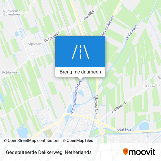 Gedeputeerde Dekkerweg kaart