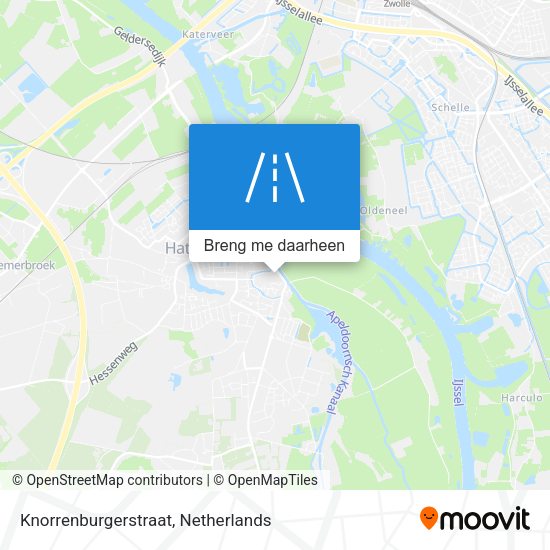 Knorrenburgerstraat kaart