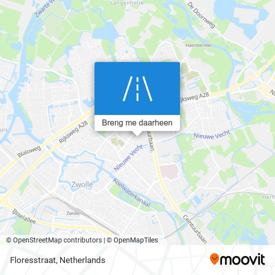 Floresstraat kaart