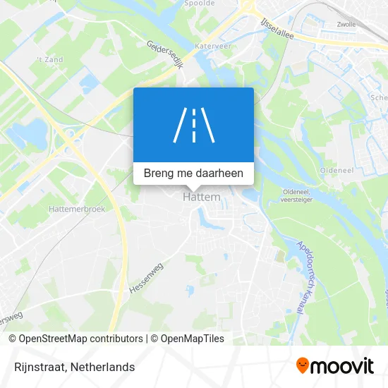 Rijnstraat kaart