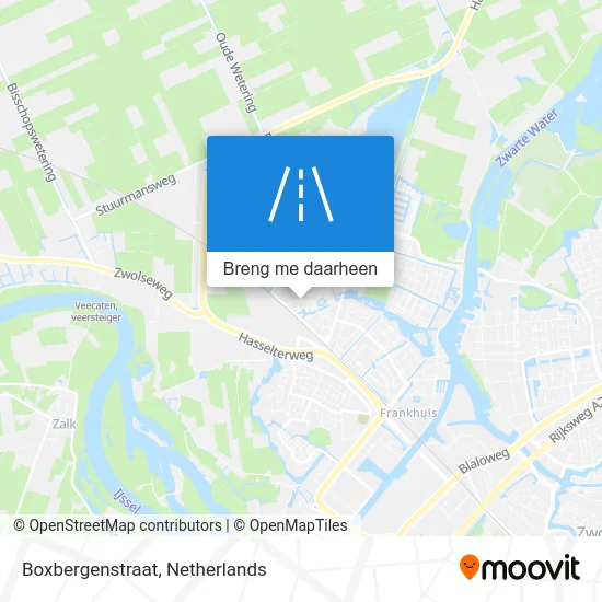 Boxbergenstraat kaart