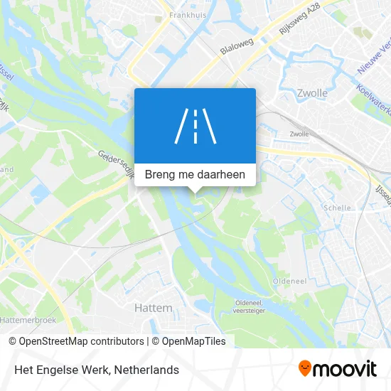 Het Engelse Werk kaart