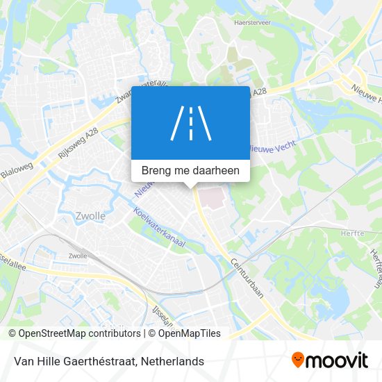 Van Hille Gaerthéstraat kaart