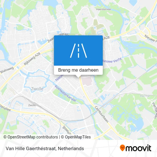 Van Hille Gaerthéstraat kaart