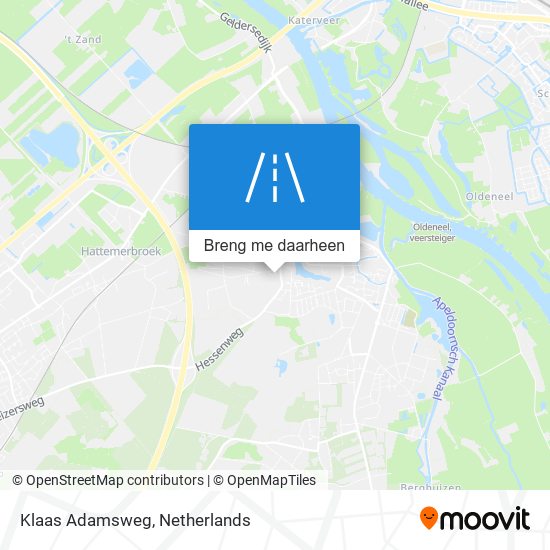 Klaas Adamsweg kaart