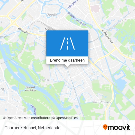 Thorbecketunnel kaart