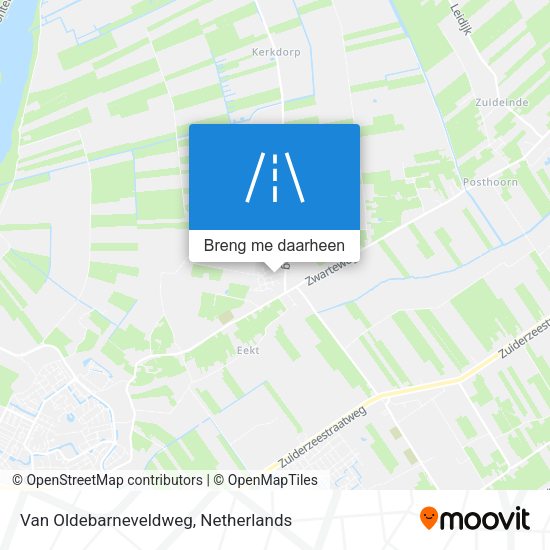 Van Oldebarneveldweg kaart