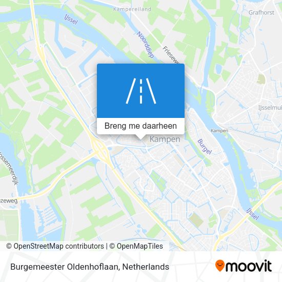 Burgemeester Oldenhoflaan kaart