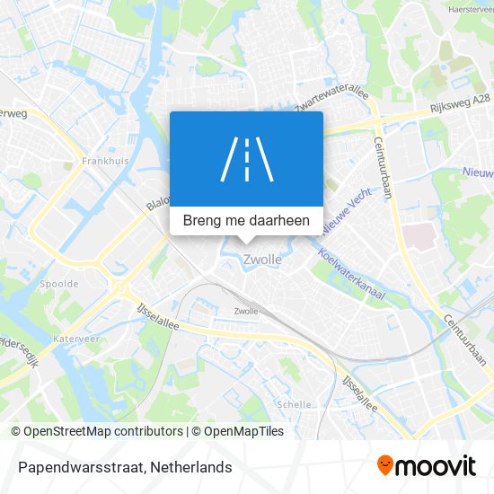 Papendwarsstraat kaart