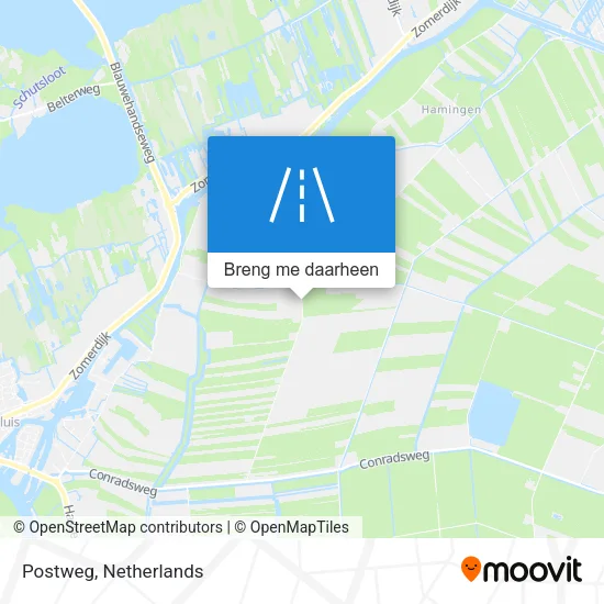 Postweg kaart