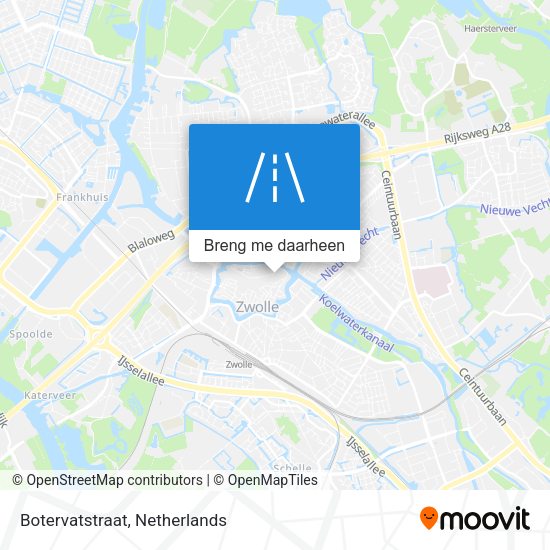 Botervatstraat kaart