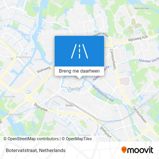 Botervatstraat kaart
