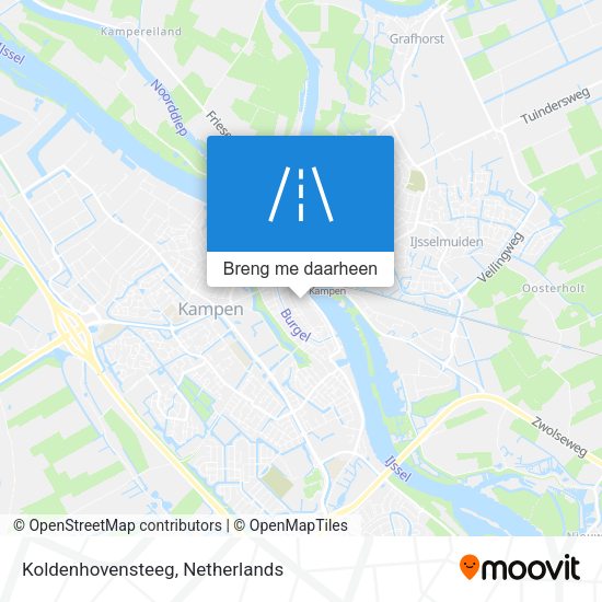 Koldenhovensteeg kaart