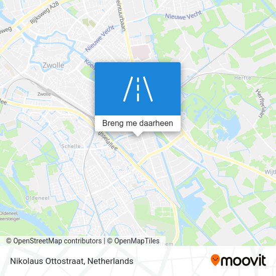 Nikolaus Ottostraat kaart