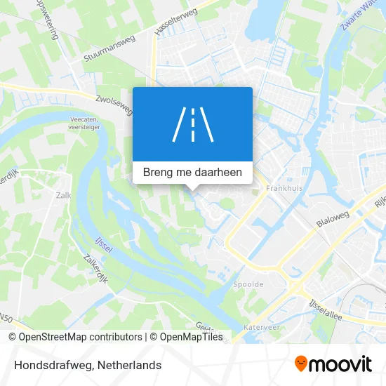 Hondsdrafweg kaart