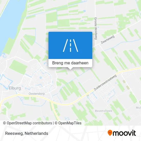 Reesweg kaart