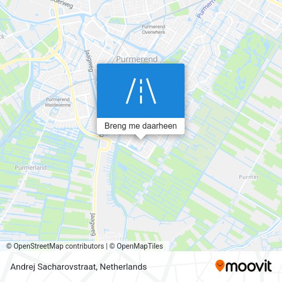 Andrej Sacharovstraat kaart