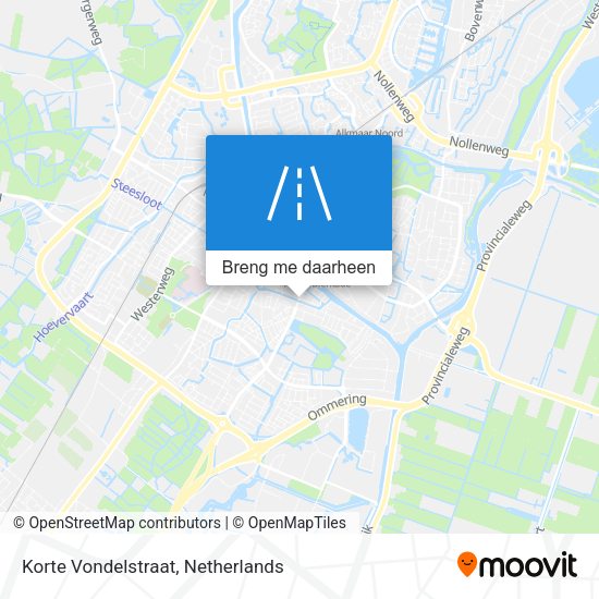 Korte Vondelstraat kaart