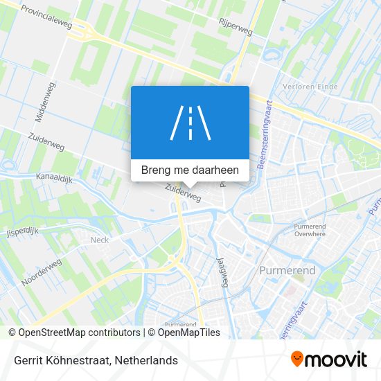 Gerrit Köhnestraat kaart