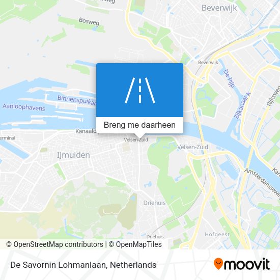De Savornin Lohmanlaan kaart
