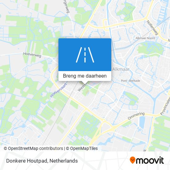 Donkere Houtpad kaart