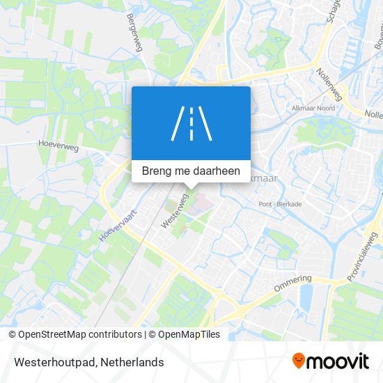 Westerhoutpad kaart